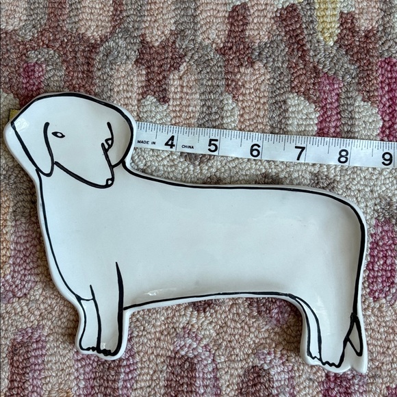 🐩Anthropologie Pet Study Trinket Dish Dachshund Dog Leah Reena Goren Ceramic - Picture 15 of 16